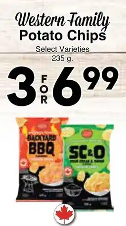 Western Foods Western Family Potato Chips offer