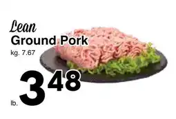 Western Foods Lean Ground Pork offer