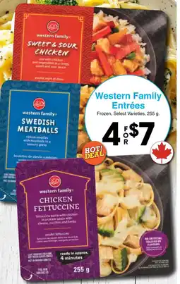 Western Foods Western Family Entrées offer