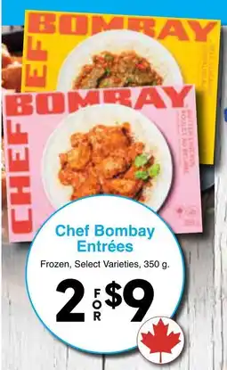 Western Foods Chef Bombay Entrées offer