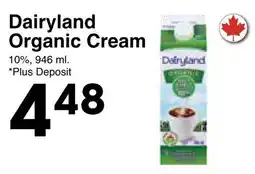 Western Foods Dairyland Organic Cream offer