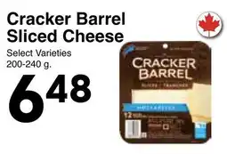 Western Foods Cracker Barrel Sliced Cheese offer