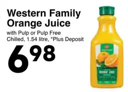 Western Foods Western Family Orange Juice offer