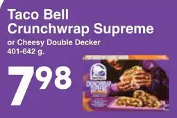 Western Foods Taco Bell Crunchwrap Supreme offer