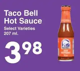 Western Foods Taco Bell Hot Sauce offer