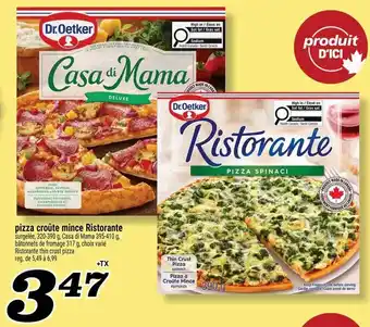 Pizza croûte mince Ristorante
