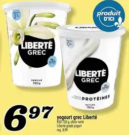 Marché Richelieu yogourt grec Liberté offer