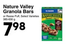 Western Foods Nature Valley Granola Bars offer