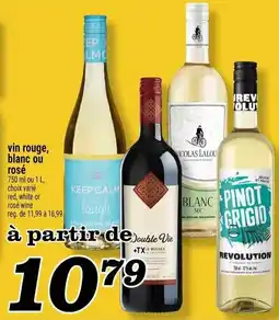 Marché Richelieu vin rouge, blanc ou rosé offer