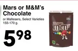 Western Foods Mars or M&M's Chocolate offer