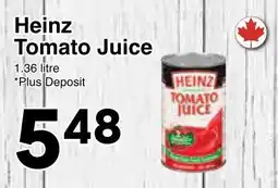 Western Foods Heinz Tomato Juice offer