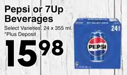 Western Foods Pepsi or 7Up Beverages offer