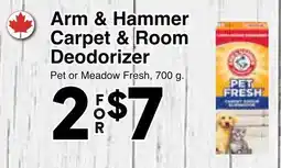 Western Foods Arm & Hammer Carpet & Room Deodorizer offer