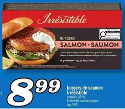 Marché Richelieu burgers de saumon Irrésistible offer