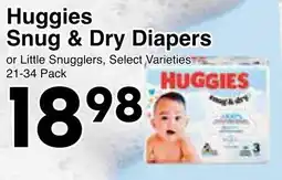 Western Foods Huggies Snug & Dry Diapers offer