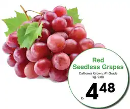 Western Foods Red Seedless Grapes offer