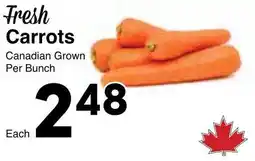 Western Foods Fresh Carrots offer