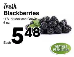 Western Foods Fresh Blackberries offer