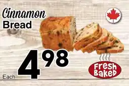Western Foods Cinnamon Bread offer