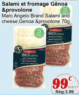 Marche C&T Marc Angelo Brand Salami and cheese, Genoa & provolone offer