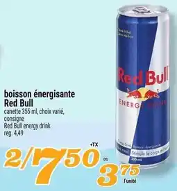 Marché Richelieu boisson énergisante Red Bull offer