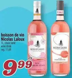 Marché Richelieu boisson de vin Nicolas Laloux offer