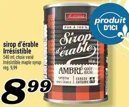 Marché Richelieu sirop d'érable Irrésistible offer