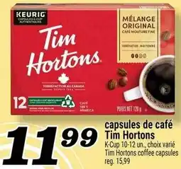Marché Richelieu capsules de café Tim Hortons offer