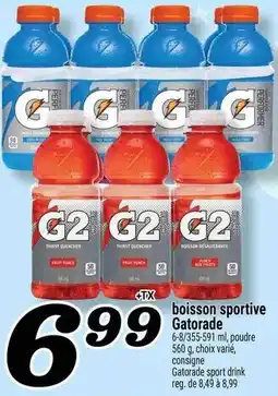 Marché Richelieu boisson sportive Gatorade offer