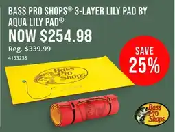 Cabela's BASS PRO SHOPS 3-LAYER LILY PAD BY AQUA LILY PAD offer