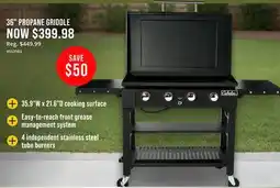 Cabela's 36 PROpane GRIDDLE offer