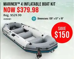 Cabela's MARINER 4 INFLATABLE BOAT KIT offer