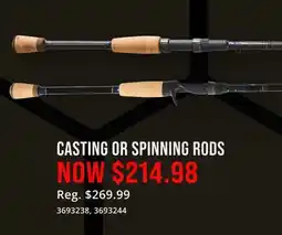 Cabela's BASS PRO SHOPS CASTING OR SPINNING RODS offer