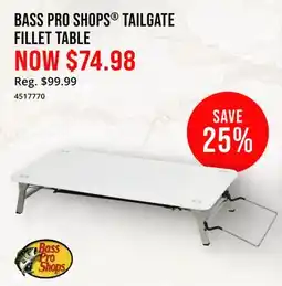 Cabela's BASS PRO SHOPS TAILGATE FILLET TABLE offer