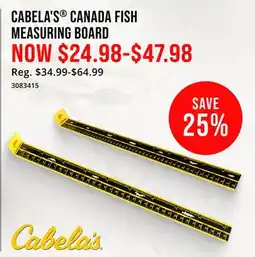 Cabela's CABELA'S CANADA FISH MEASURING BOARD offer