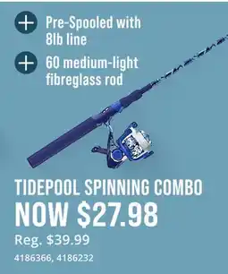 Cabela's TIDEPOOL SPINNING COMBO offer