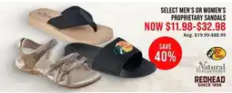 Cabela's SELECT MEN'S OR WOMEN'S PROPRIETARY SANDALS offer