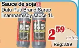 Marche C&T Datu Puti Brand Sarap linamnam soy sauce offer