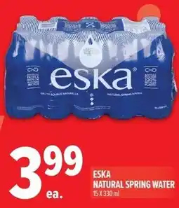 Metro Eska natural spring water offer