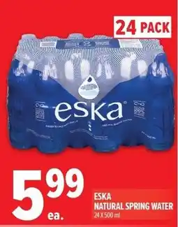 Metro ESKA NATURAL SPRING WATER offer