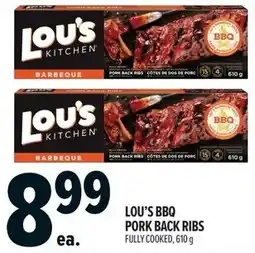 Metro Lous bbq pork back ribs offer