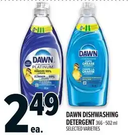 Metro Dawn dishwasjing detergent offer