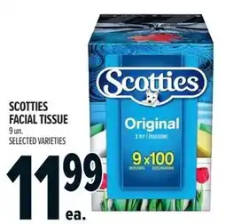 Metro Scotties facial tissue offer
