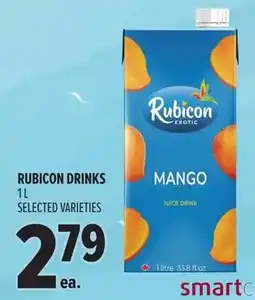 Metro Rubicon drinks offer