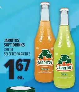 Metro Jarritos soft drinks offer