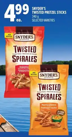 Metro Snyders twisted pretzel sticks offer