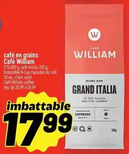 Metro Café en grains café william offer