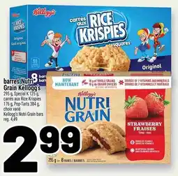 Metro Barres nutri ban grain kelloggs offer