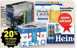 Metro Bières sans alcool Michelob Ultrab Heineken Boréale Selection offer