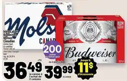 Metro bière Labatt Budweiser Molson Canadian offer